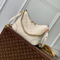 Louis Vuitton LV M12930 Boulogne PM Bag Monogram Empreinte Leather Beige