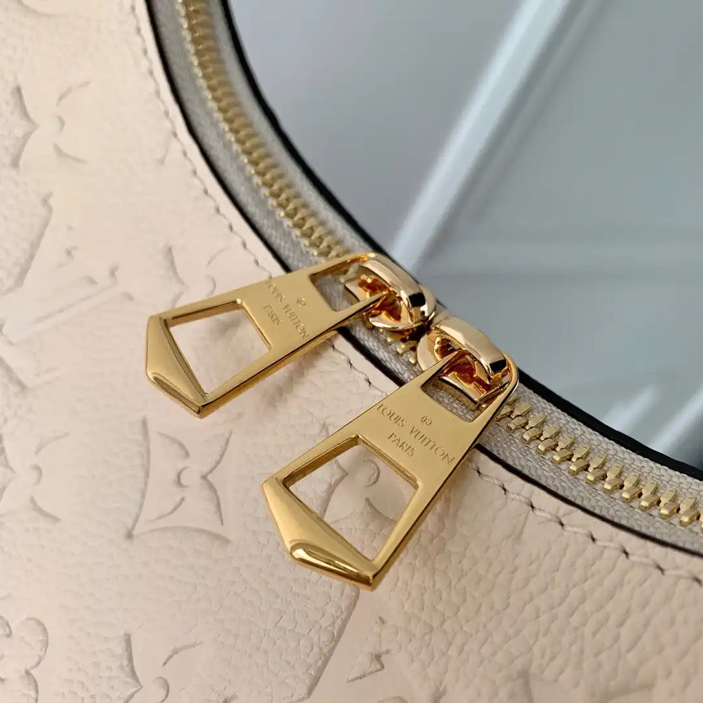 Louis Vuitton LV M12930 Boulogne PM Bag Monogram Empreinte Leather Beige