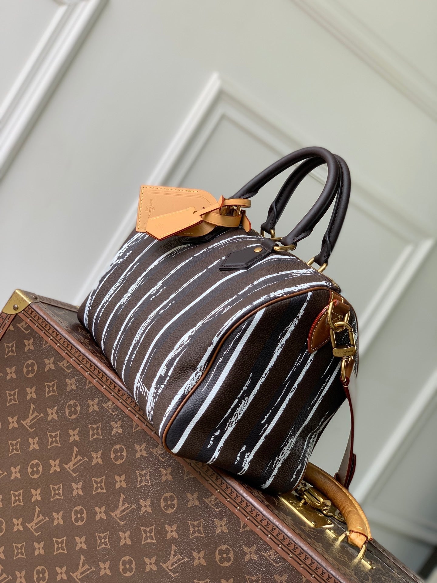 Louis Vuitton LV M13904 Speedy P9 Bandoulière 30 Bag White stripes - Default Title - View 2