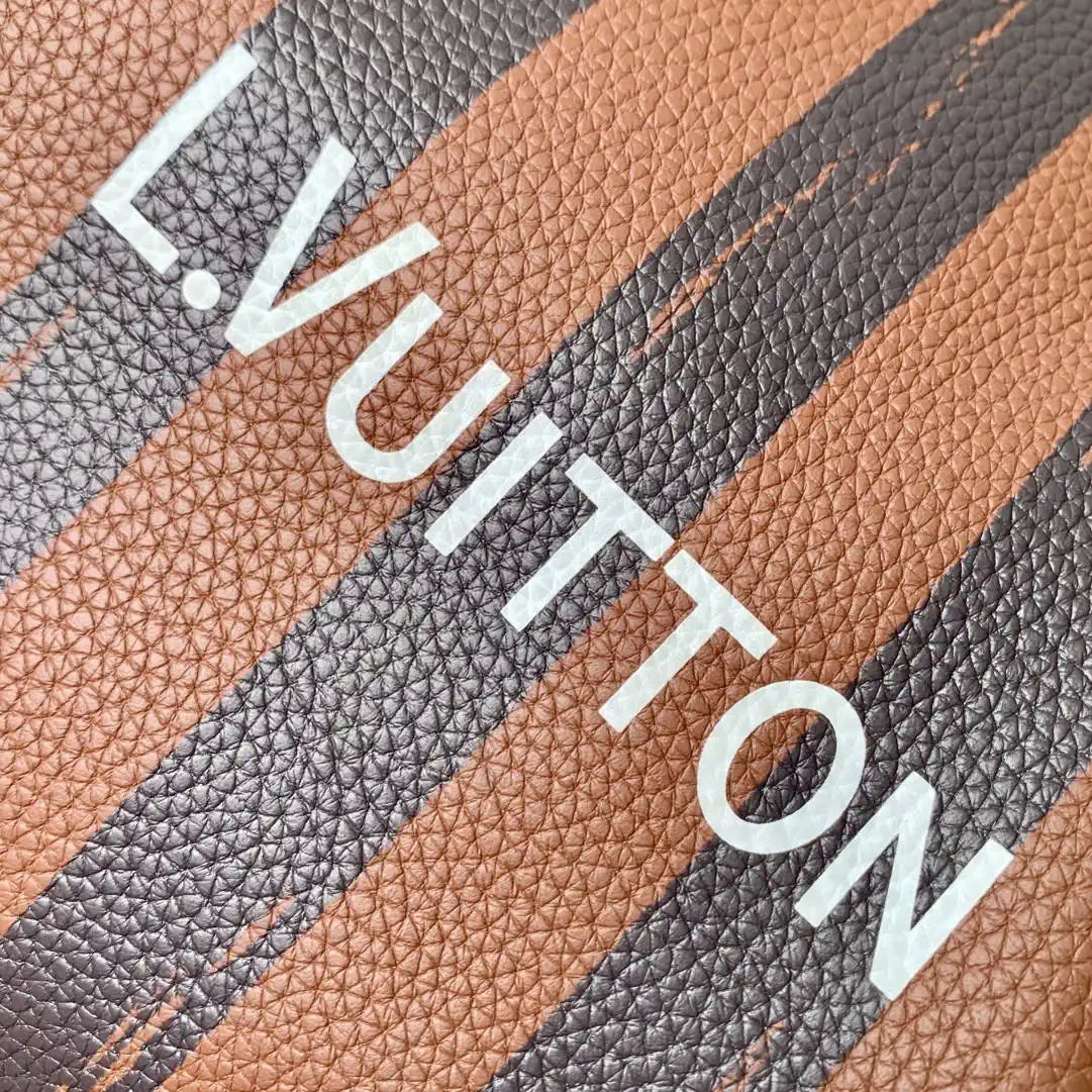Louis Vuitton LV M14064 Speedy P9 Bandouliere 30 Bag Brown Stripes