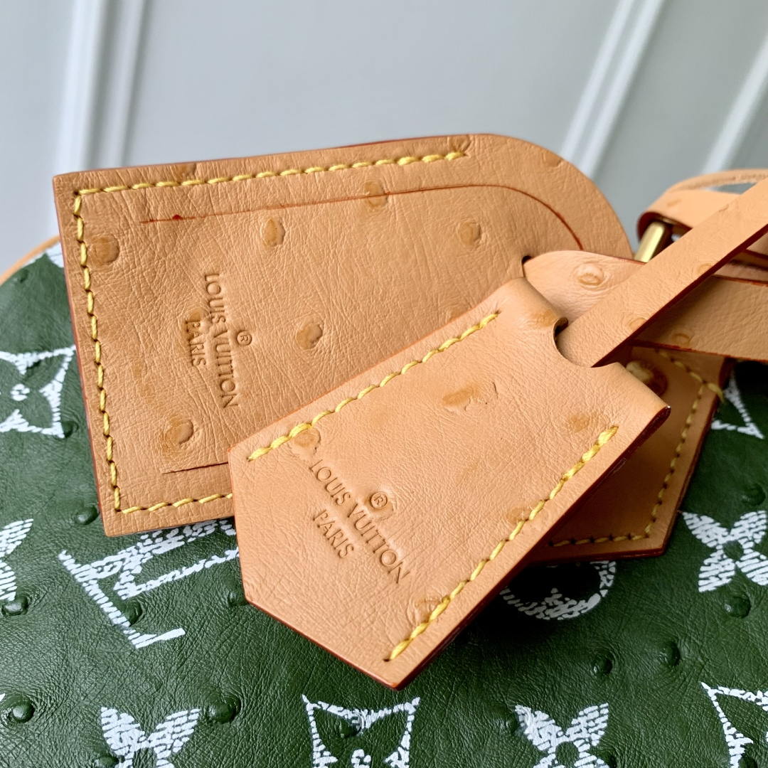 Louis Vuitton LV M14064 Speedy P9 Bandoulière 30 Bag Ostrich Dark green