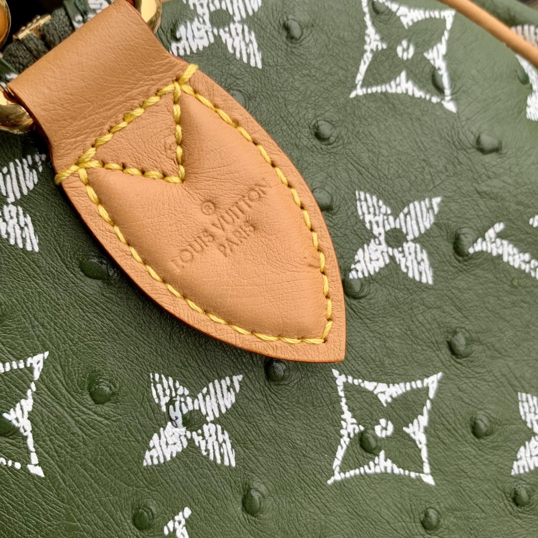 Louis Vuitton LV M14064 Speedy P9 Bandoulière 30 Bag Ostrich Dark green - Default Title - View 7