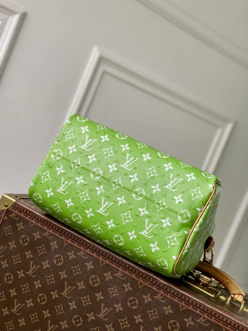 Louis Vuitton LV M14064 Speedy P9 Bandoulière 30 Bag Ostrich  green