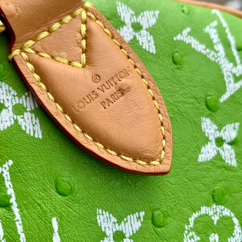 Louis Vuitton LV M14064 Speedy P9 Bandoulière 30 Bag Ostrich  green