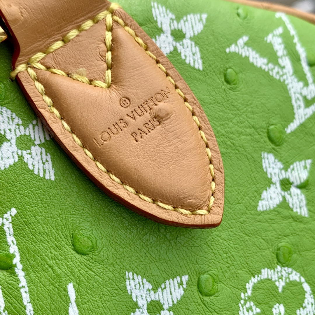 Louis Vuitton LV M14064 Speedy P9 Bandoulière 30 Bag Ostrich  green