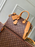 Louis Vuitton LV M14064 Speedy P9 Bandoulière 30 Bag Ostrich Dark Brown