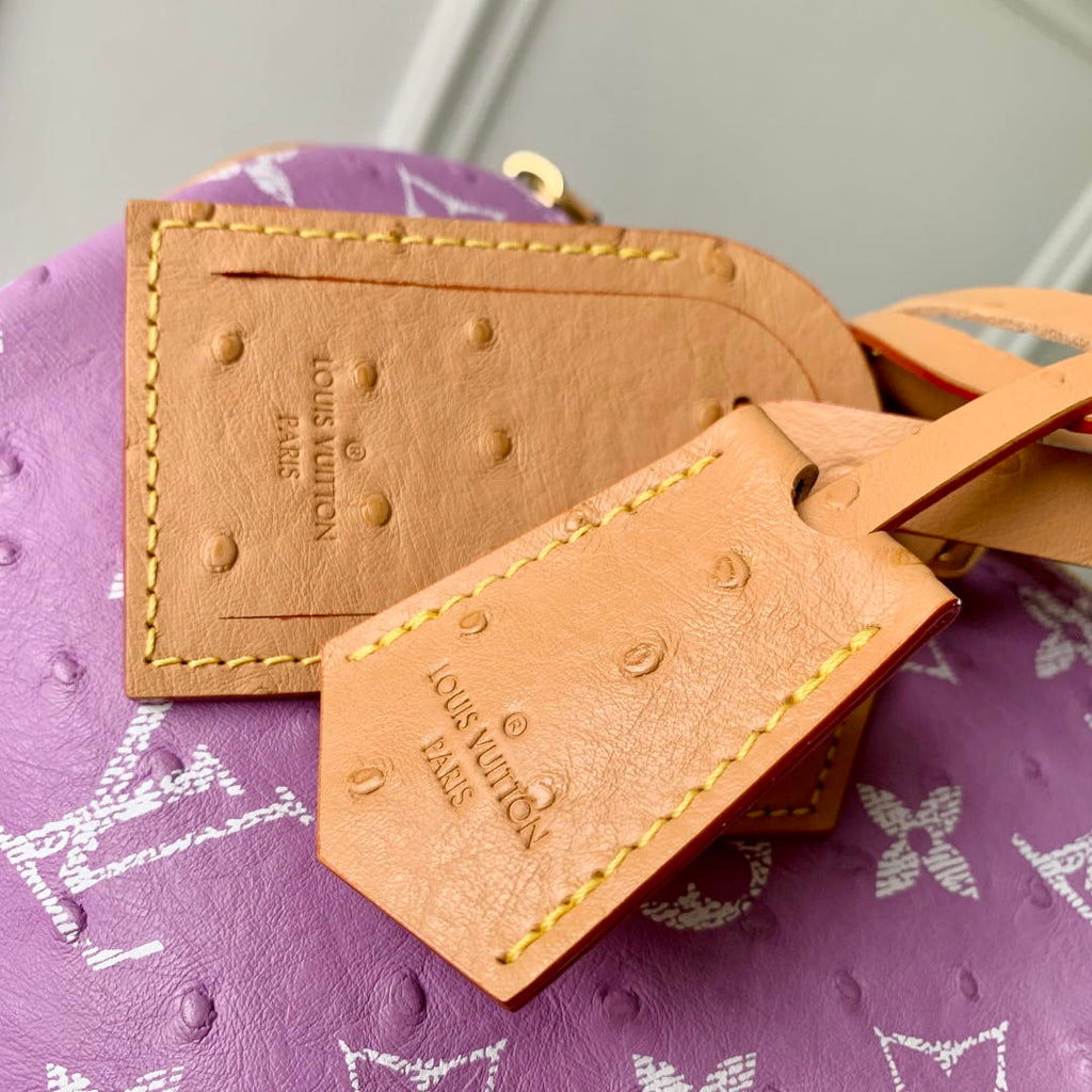 Louis Vuitton LV M14064 Speedy P9 Bandoulière 30 Bag Ostrich Ligth Purple