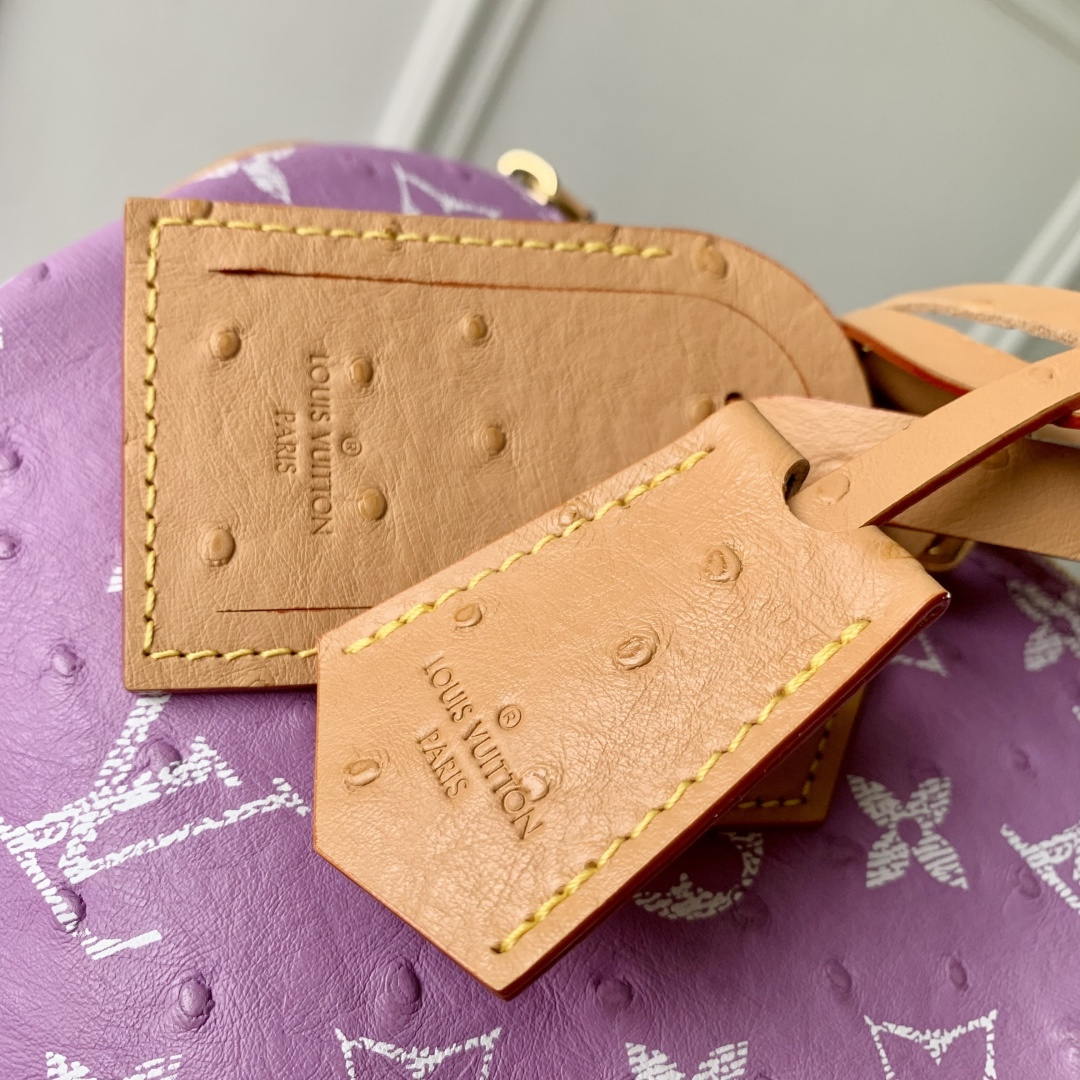 Louis Vuitton LV M14064 Speedy P9 Bandoulière 30 Bag Ostrich Ligth Purple