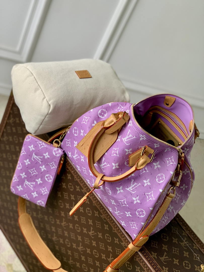 Louis Vuitton LV M14064 Speedy P9 Bandoulière 30 Bag Ostrich Ligth Purple - Default Title - View 9
