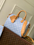 Louis Vuitton LV M14064 Speedy P9 Bandoulière 30 Bag Ostrich Ligth Blue