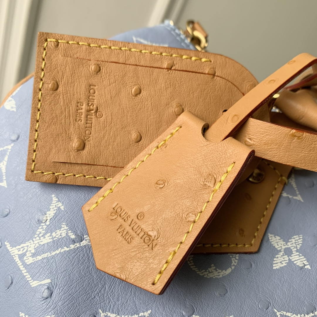 Louis Vuitton LV M14064 Speedy P9 Bandoulière 30 Bag Ostrich Ligth Blue - Default Title - View 5