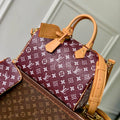 Louis Vuitton LV M14064 Speedy P9 Bandoulière 30 Bag Ostrich Jujube red - Default Title - View 1