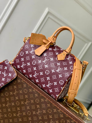 Louis Vuitton LV M14064 Speedy P9 Bandoulière 30 Bag Ostrich Jujube red - Default Title - View 1