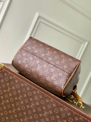 Louis Vuitton LV M14064 Speedy P9 Bandoulière 30 Bag Ostrich Dark Brown - Default Title - View 4
