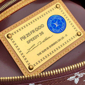 Louis Vuitton LV M14064 Speedy P9 Bandoulière 30 Bag Ostrich Jujube red - Default Title - View 8