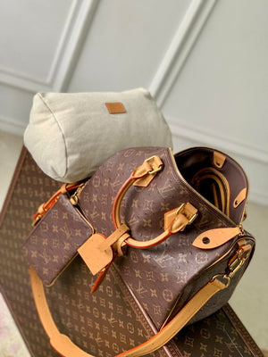 Louis Vuitton LV M14064 Speedy P9 Bandoulière 30 Bag Ostrich Dark Brown - Default Title - View 9