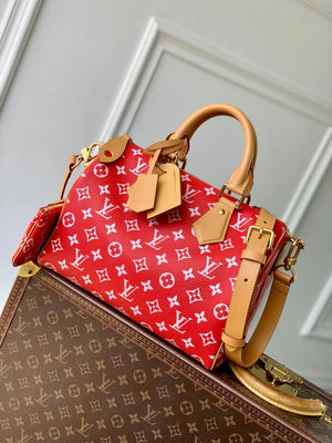Louis Vuitton LV M14067 Speedy P9 Bandoulière 30 Bag Red - Default Title - View 1