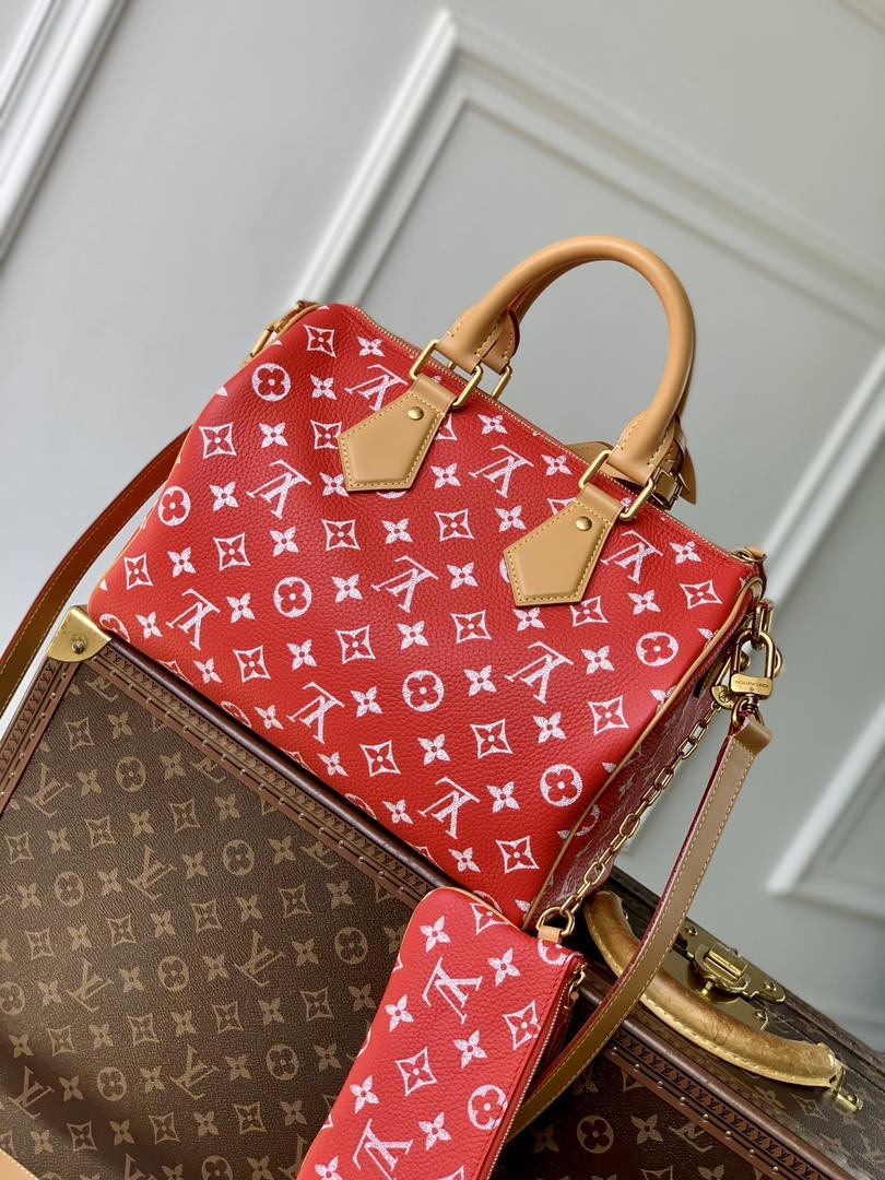 Louis Vuitton LV M14067 Speedy P9 Bandoulière 30 Bag Red