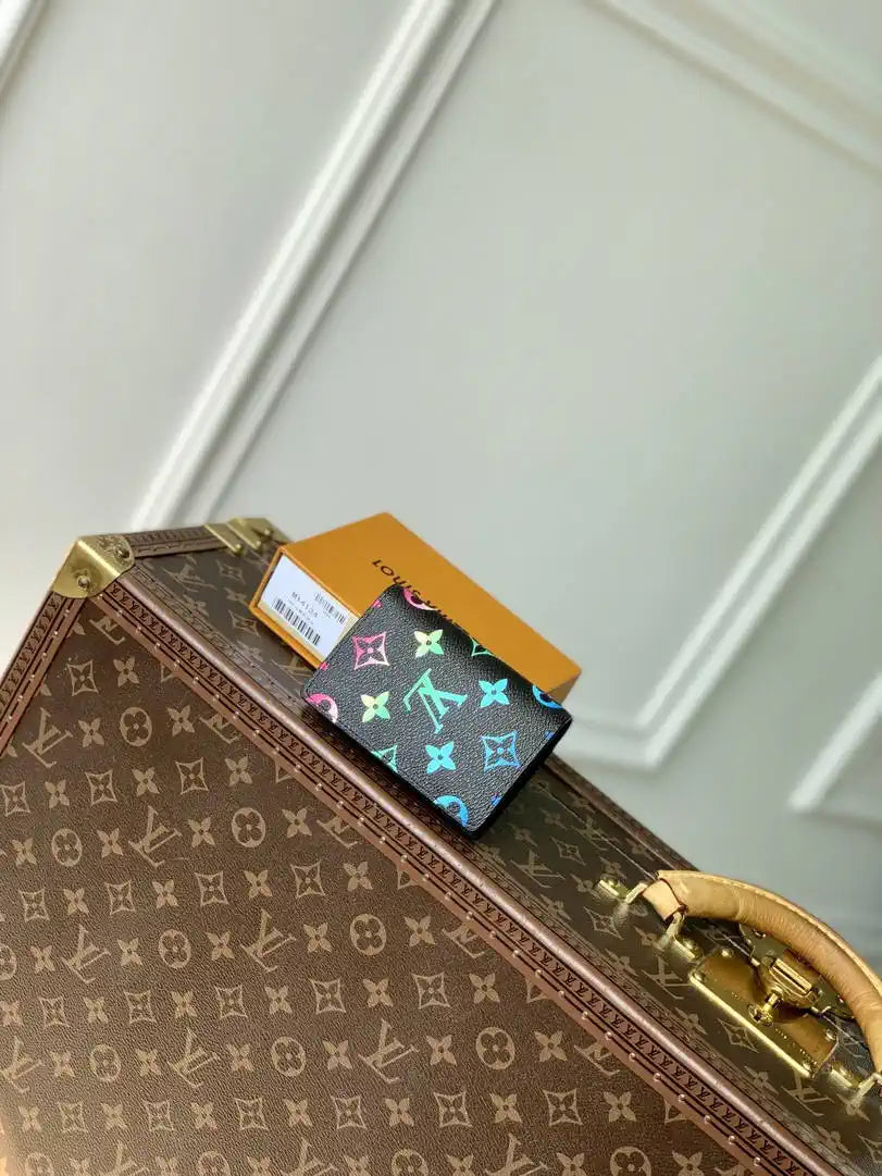 Louis Vuitton LV M14134 Pocket Organizer Monogram Black LW10017