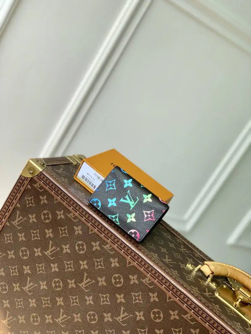 Louis Vuitton LV M14134 Pocket Organizer Monogram Black LW10017