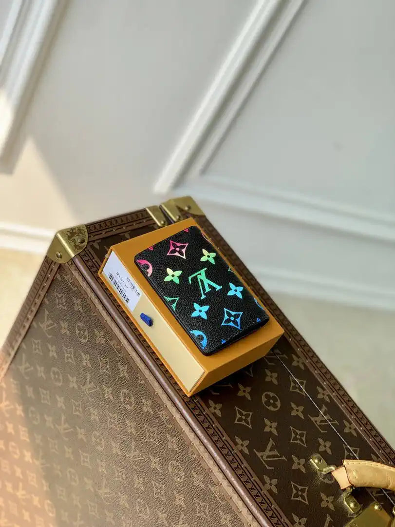Louis Vuitton LV M14134 Pocket Organizer Monogram Black LW10017