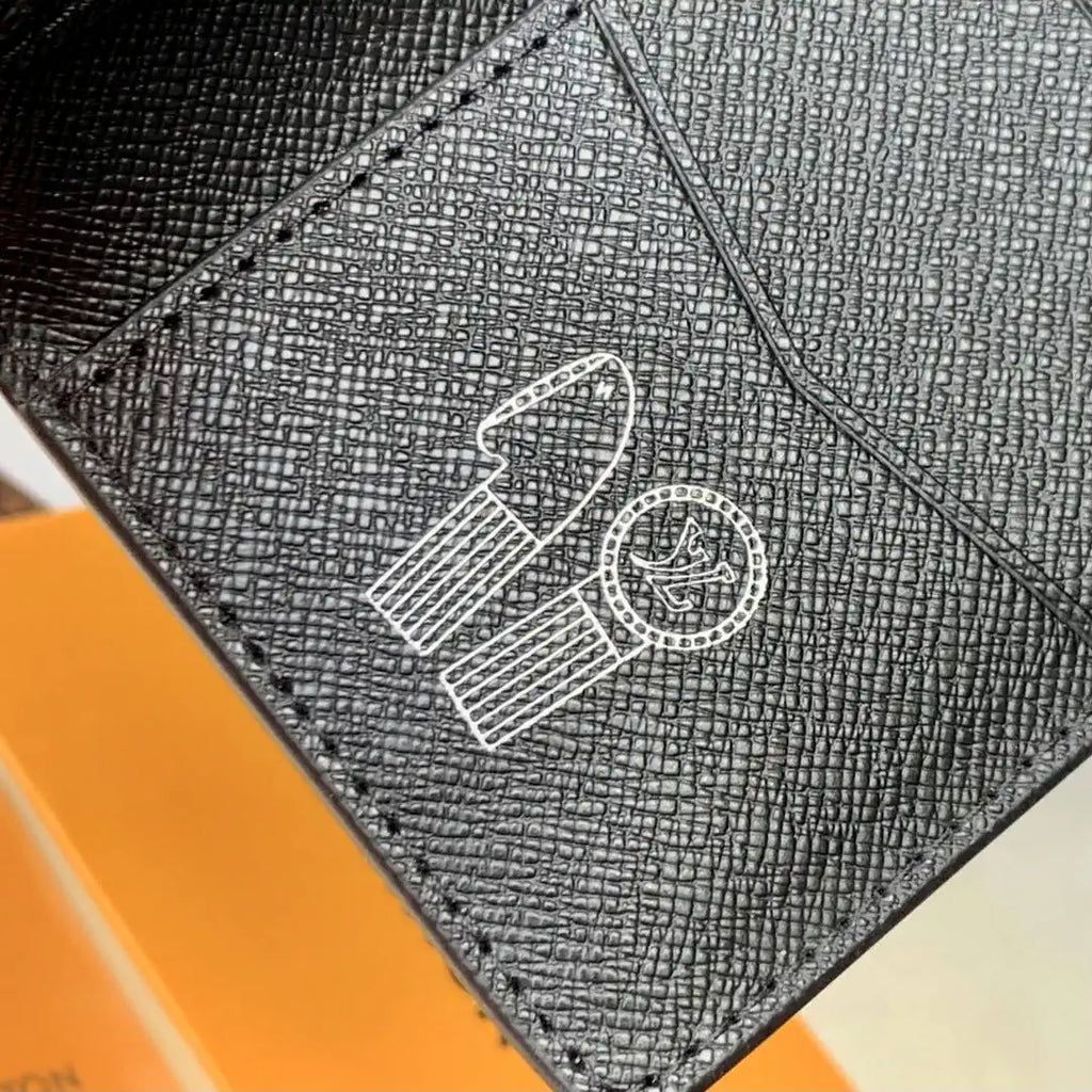 Louis Vuitton LV M14134 Pocket Organizer Monogram Black LW10017