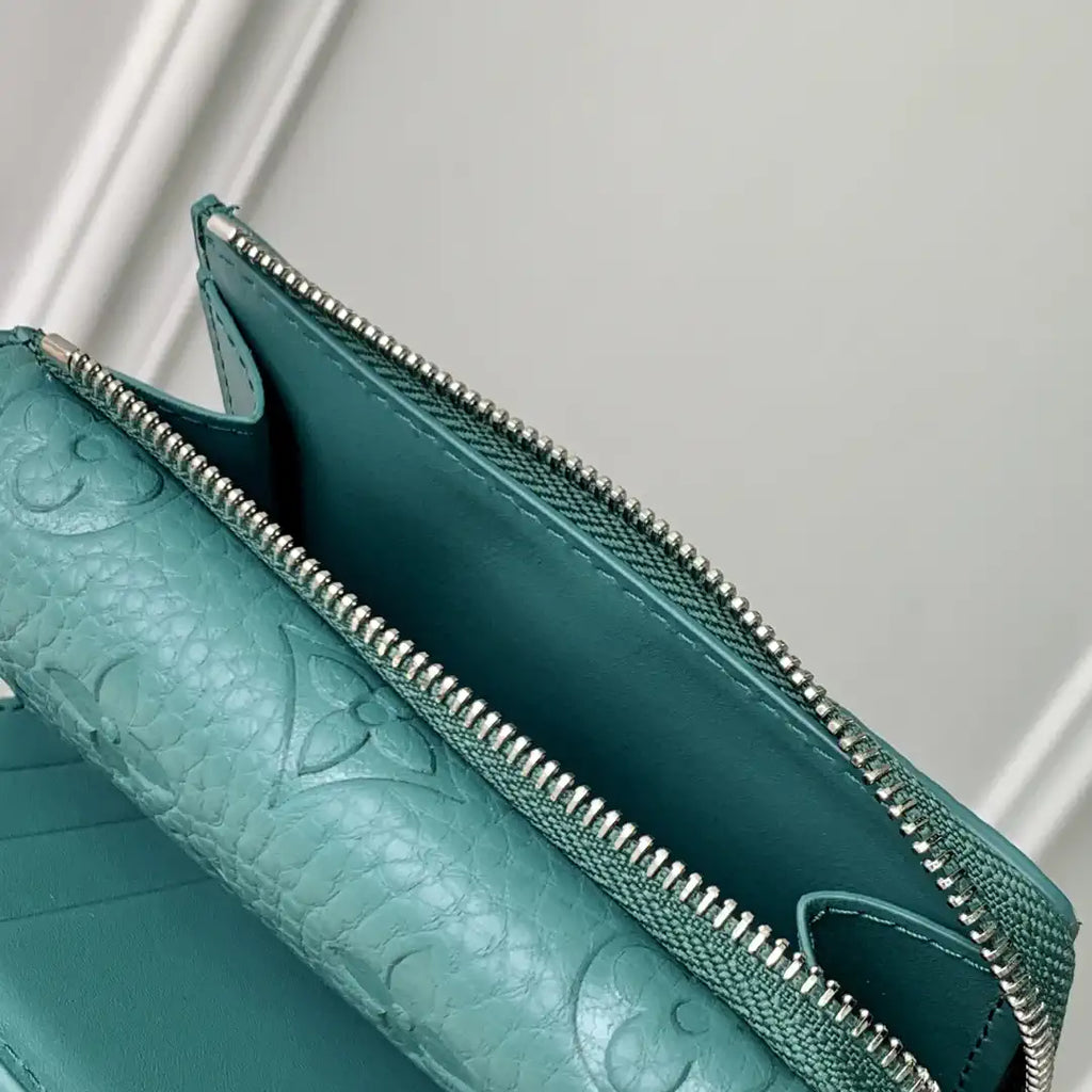 Louis Vuitton LV M14143 Slender Pilot Green Monogram Leather