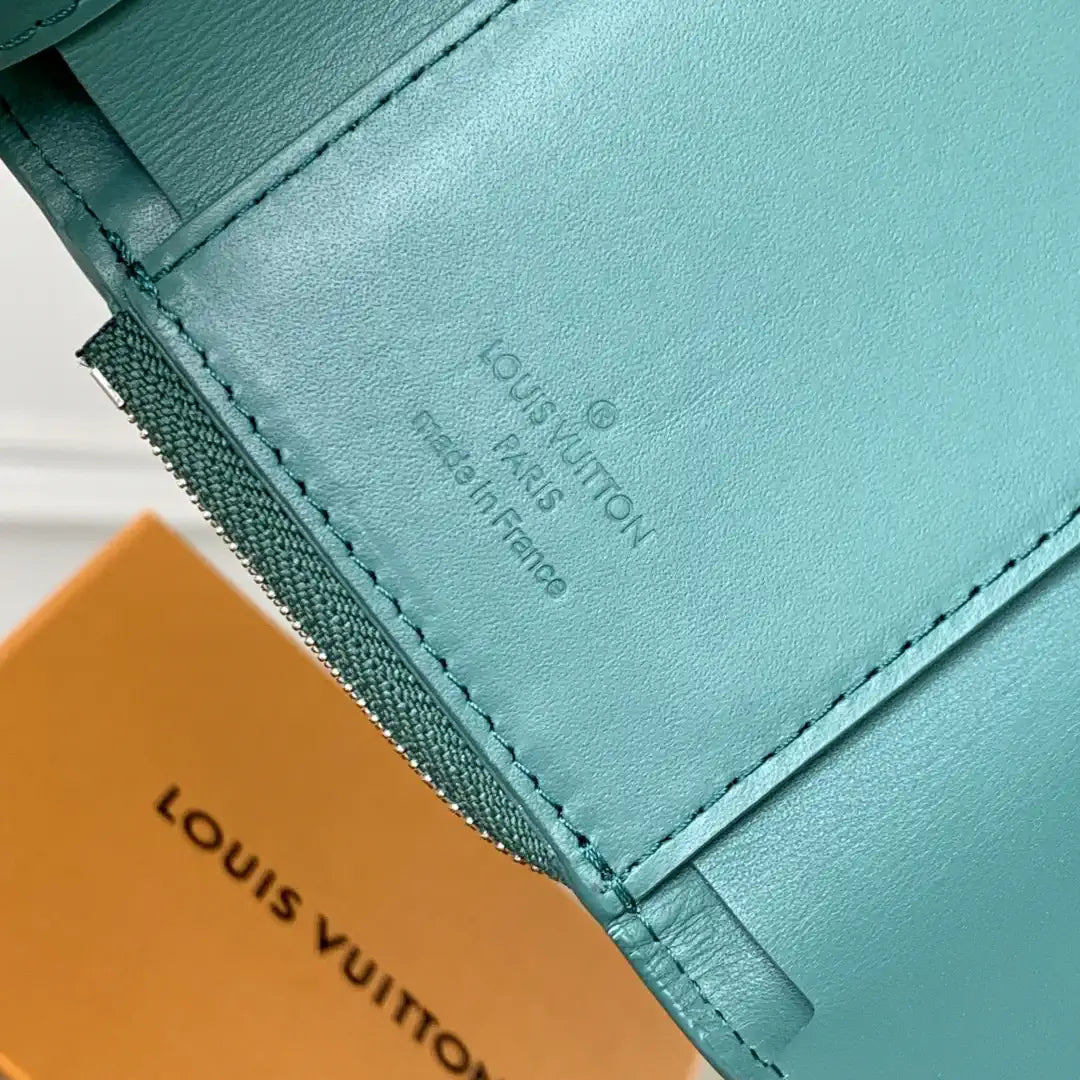 Louis Vuitton LV M14143 Slender Pilot Green Monogram Leather