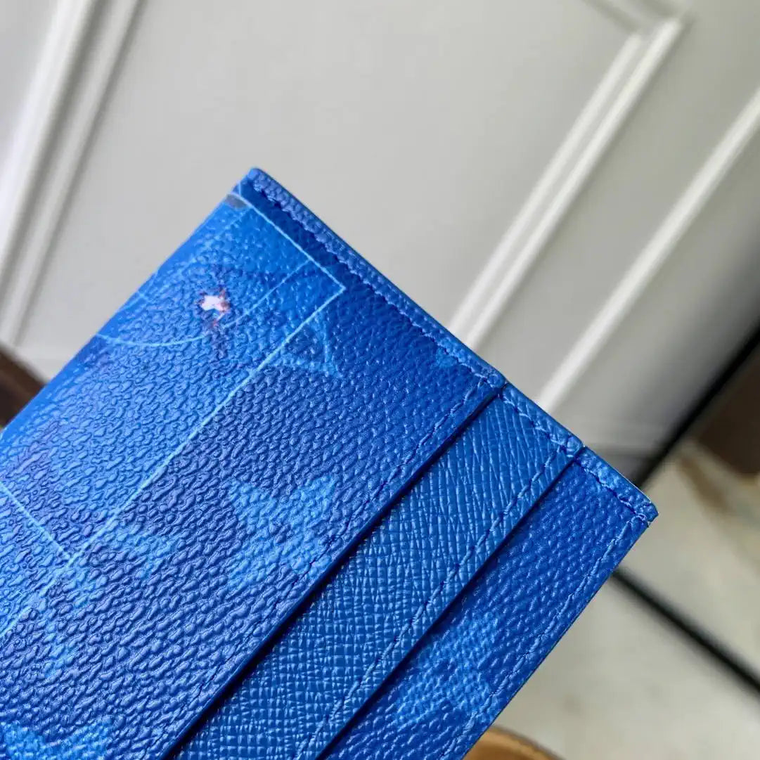 Louis Vuitton LV M14862 Double Card Holder Blue