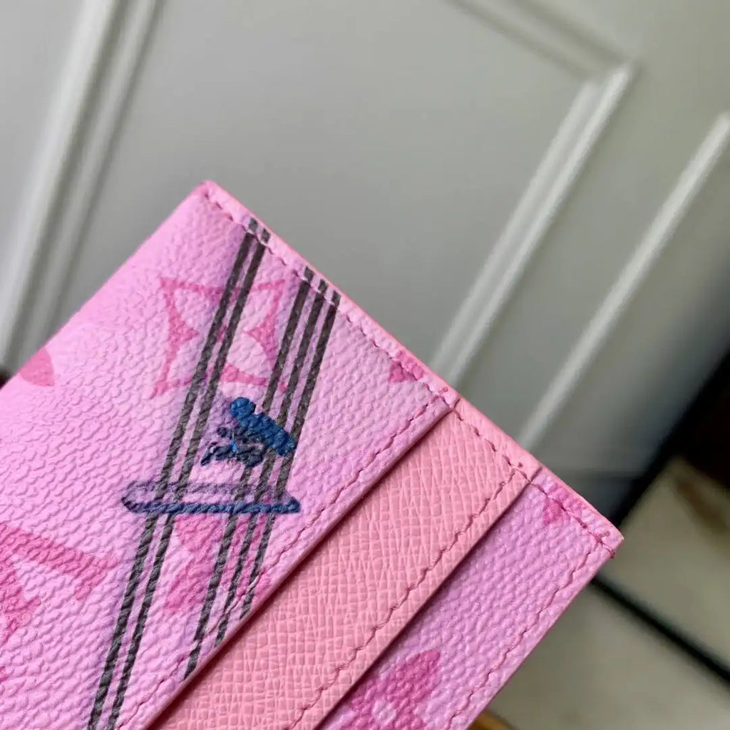 Louis Vuitton LV M14862 Double Card Holder Pink