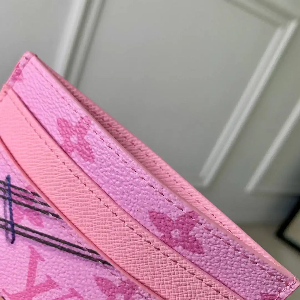 Louis Vuitton LV M14862 Double Card Holder Pink