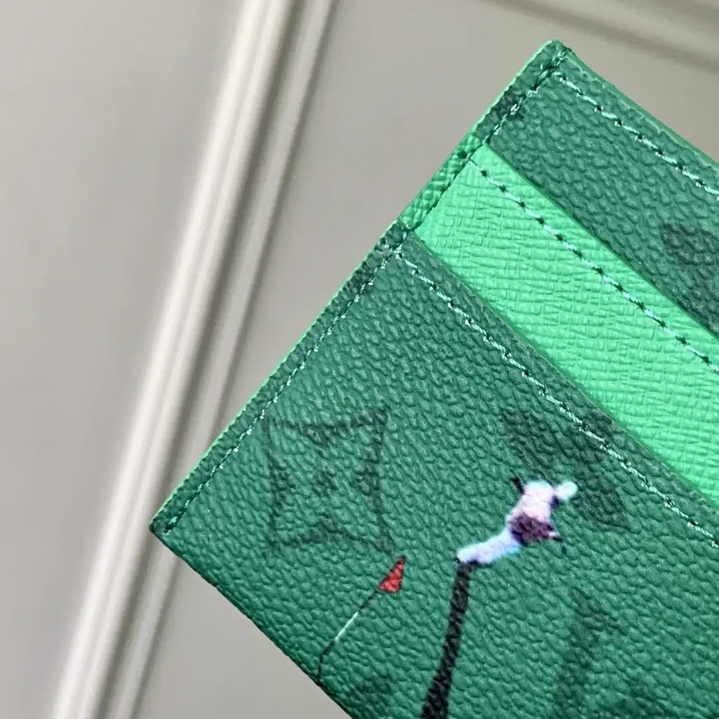 Louis Vuitton LV M14863 Double Card Holder Green