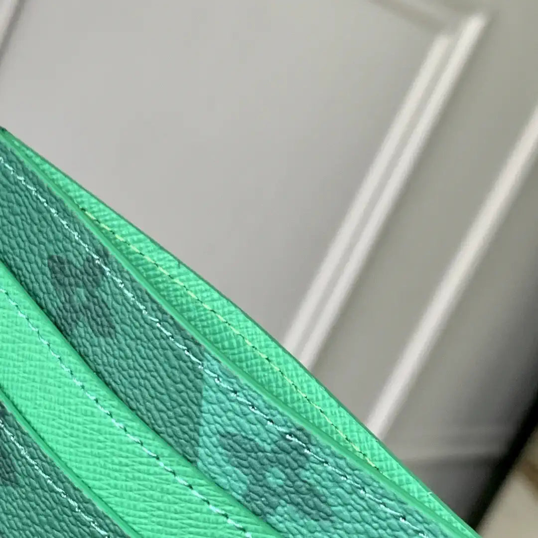 Louis Vuitton LV M14863 Double Card Holder Green