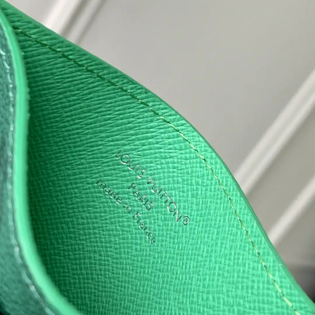 Louis Vuitton LV M14863 Double Card Holder Green