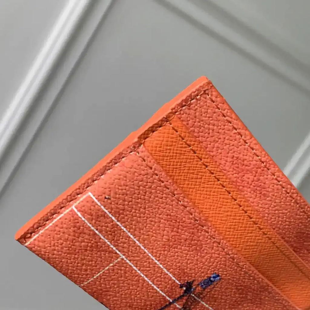 Louis Vuitton LV M14863 Double Card Holder Orange