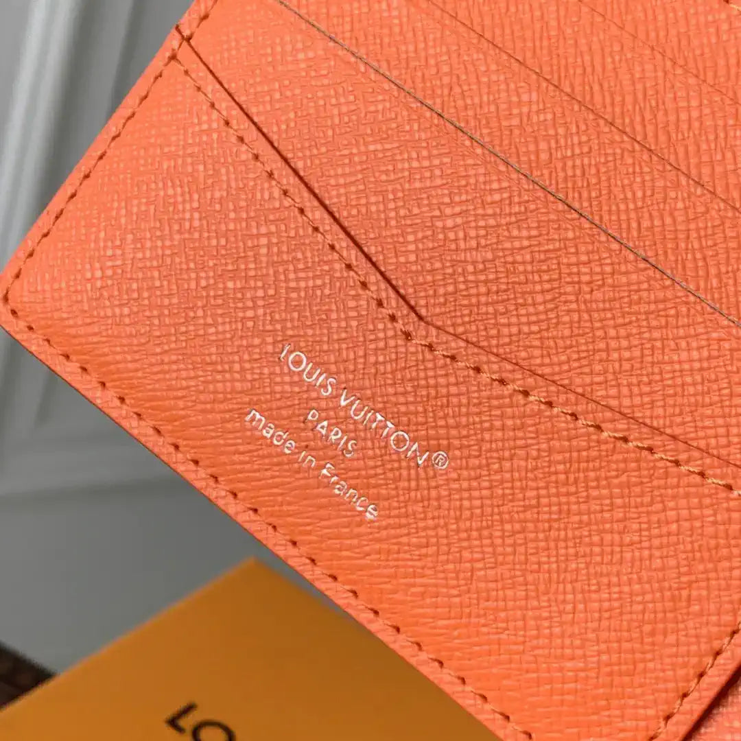 Louis Vuitton LV M14879 Slender Wallet Orange