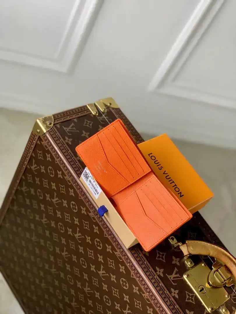Louis Vuitton LV M14879 Slender Wallet Orange