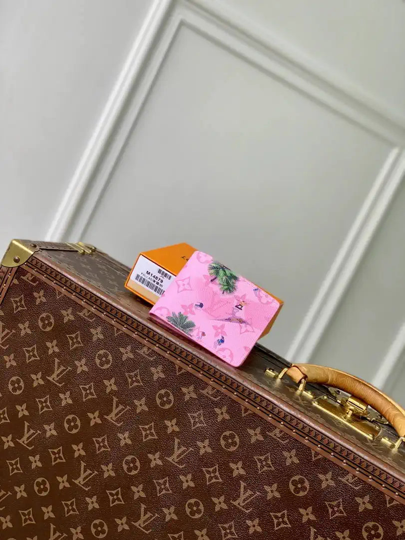 Louis Vuitton LV M14879 Slender Wallet Pink