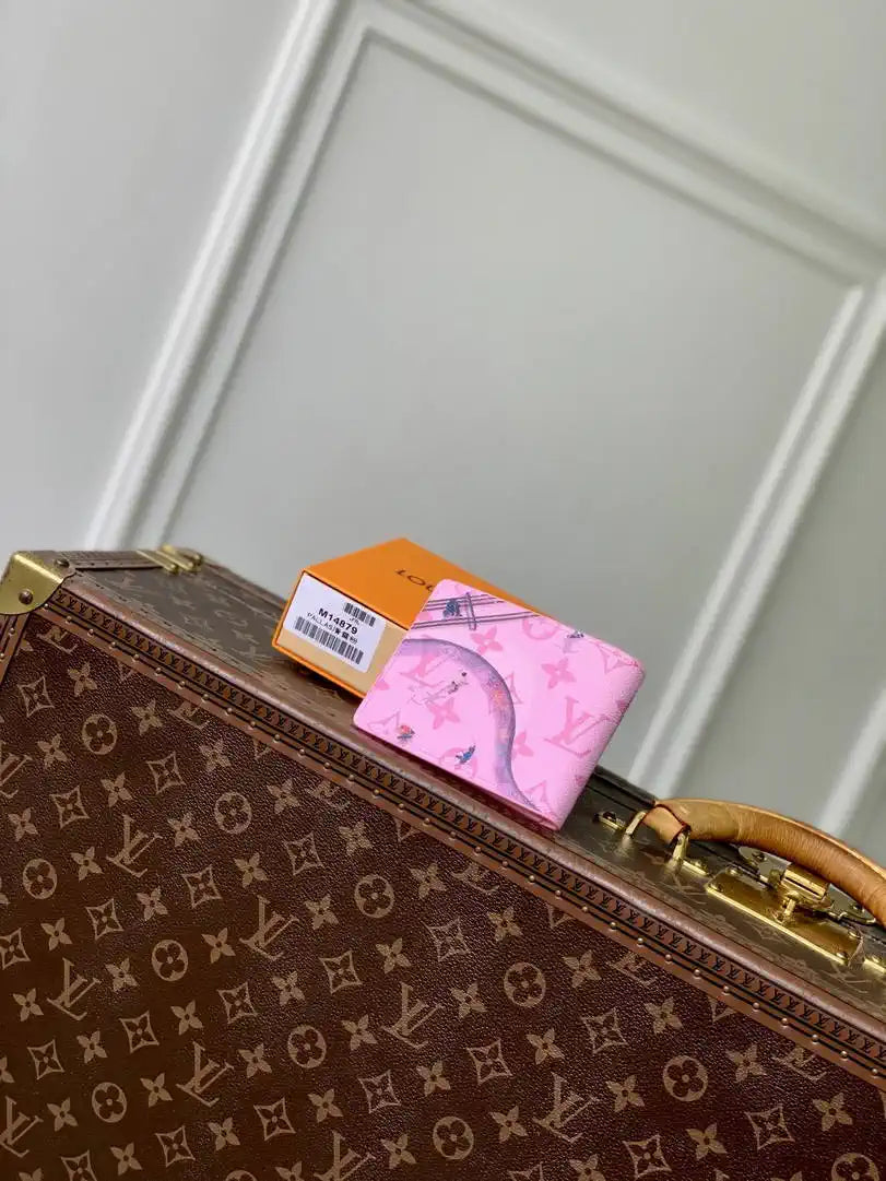 Louis Vuitton LV M14879 Slender Wallet Pink