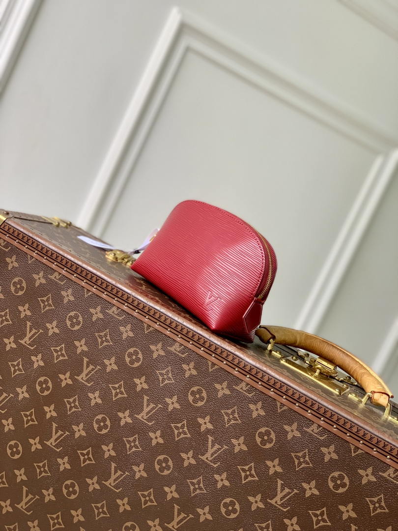 Louis Vuitton LV M15198 Cosmetic Pouch PM wine Red