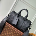 Louis Vuitton LV M20900 Keepall Bandouliere 25 Taurillon Monogram Black - Default Title - View 1
