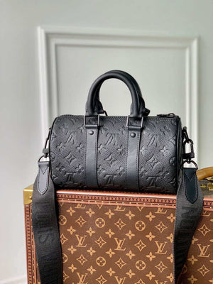 Louis Vuitton LV M20900 Keepall Bandouliere 25 Taurillon Monogram Black - Default Title - View 2