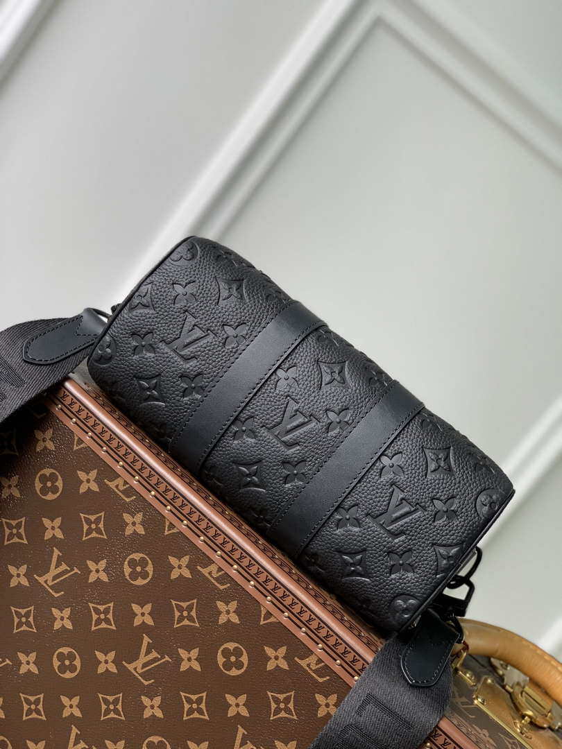 Louis Vuitton LV M20900 Keepall Bandouliere 25 Taurillon Monogram Black - Default Title - View 4