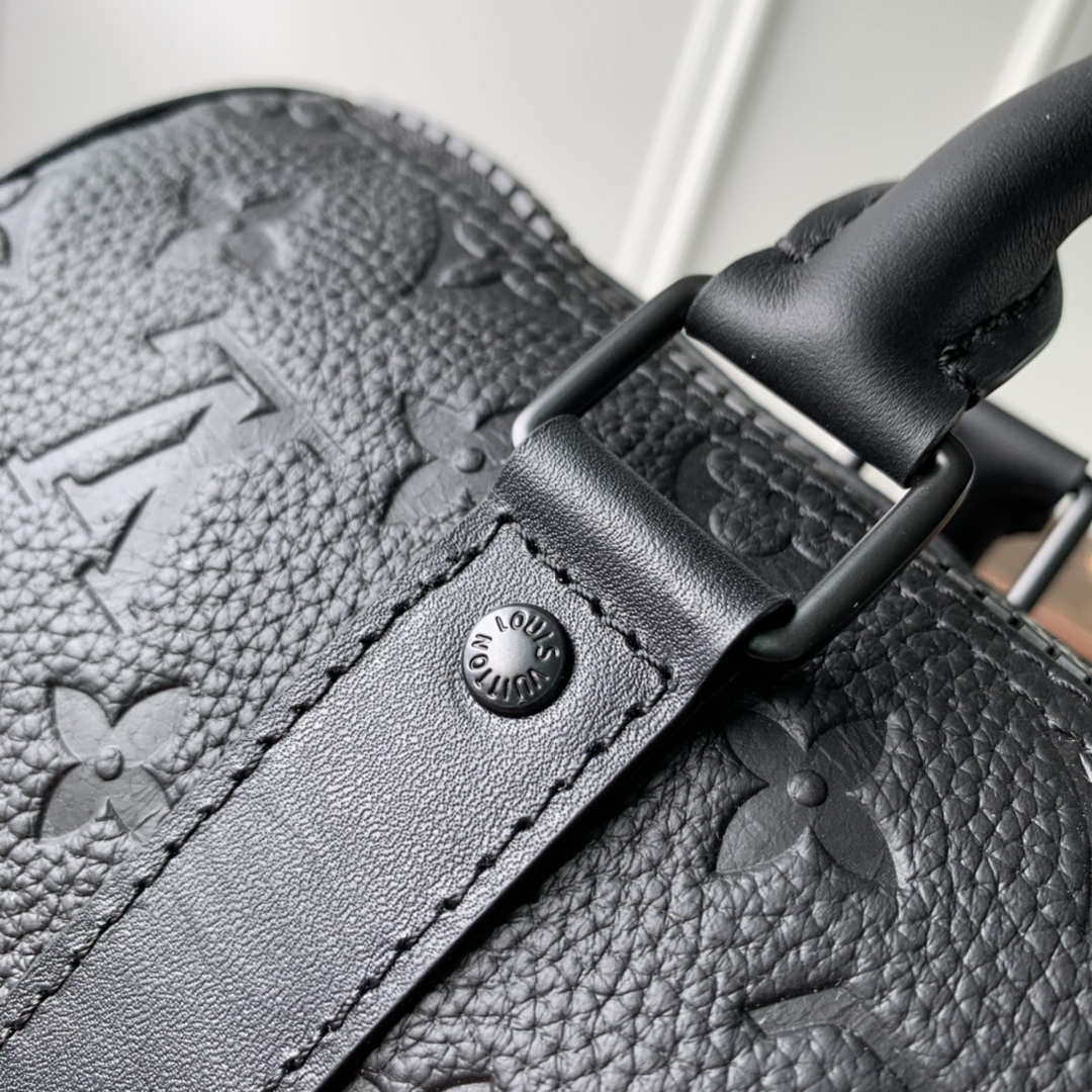 Louis Vuitton LV M20900 Keepall Bandouliere 25 Taurillon Monogram Black - Default Title - View 6