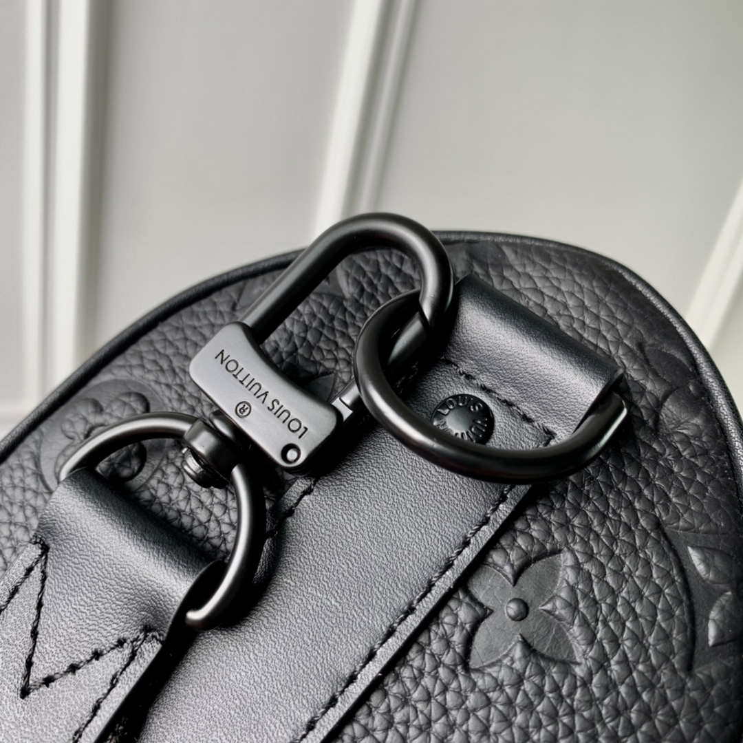 Louis Vuitton LV M20900 Keepall Bandouliere 25 Taurillon Monogram Black - Default Title - View 8