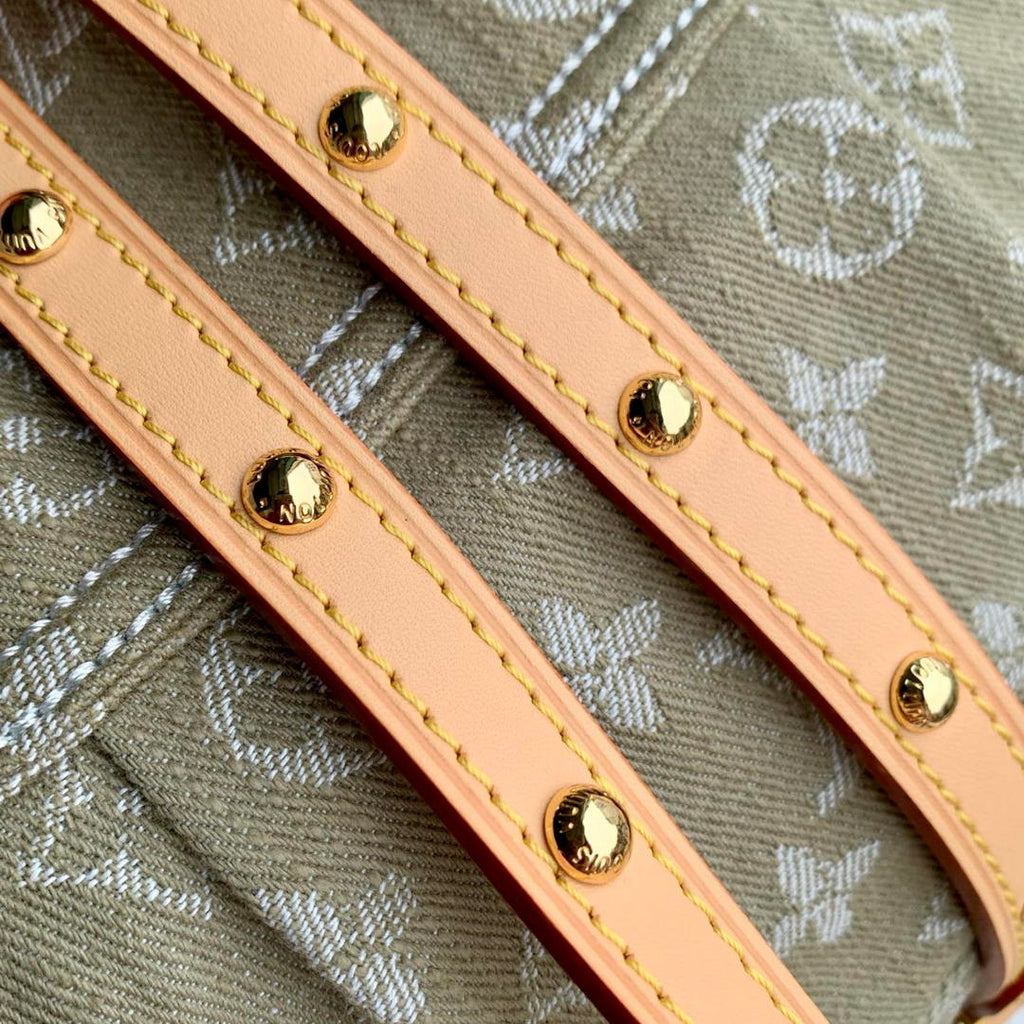 Louis Vuitton LV M27210 Sunset Handbag Khaki Denim