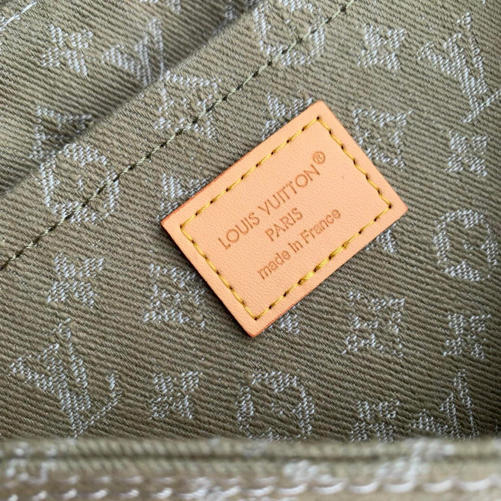 Louis Vuitton LV M27210 Sunset Handbag Khaki Denim