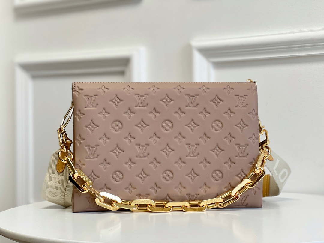 Louis Vuitton LV M21276 Coussin MM Bag Taupe - Default Title - View 1
