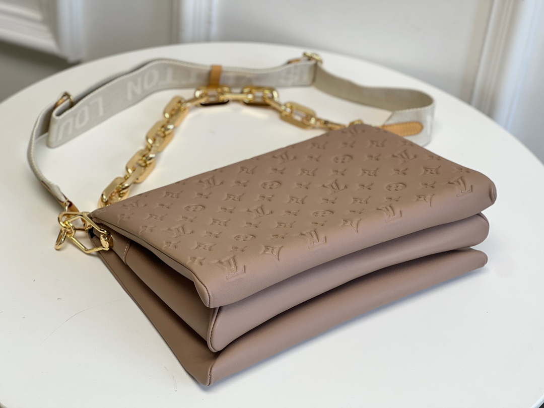 Louis Vuitton LV M21276 Coussin MM Bag Taupe - Default Title - View 3