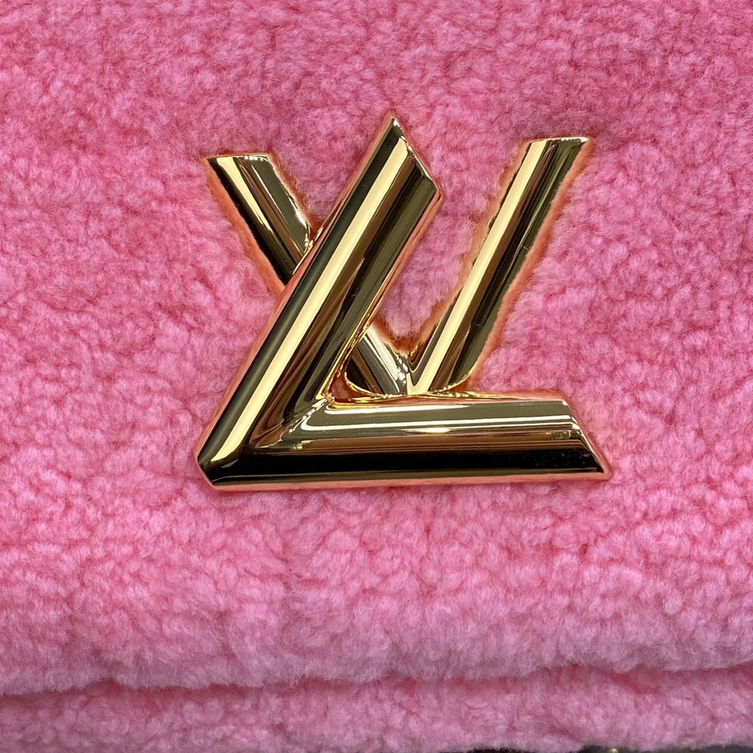 Louis Vuitton LV M21320 Twist MM Handbag Pink